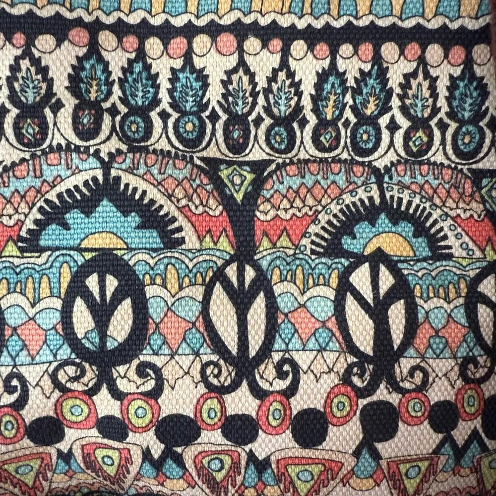 Sakroots Artist Circle Convertible Messenger Backpack Boho Peace Hippie Bag Y2K - Picture 8 of 13